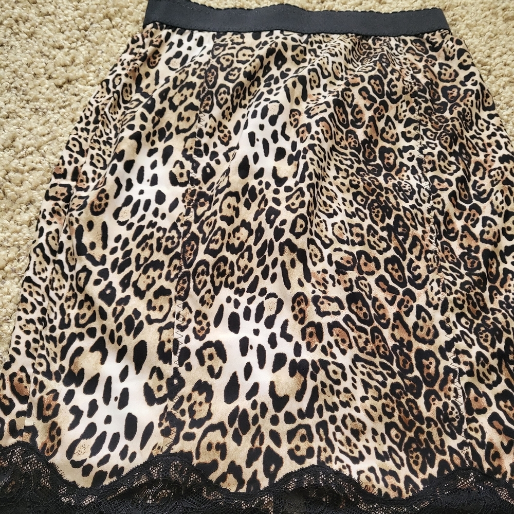 Victoria Secret cheetah-print slip in size 4.